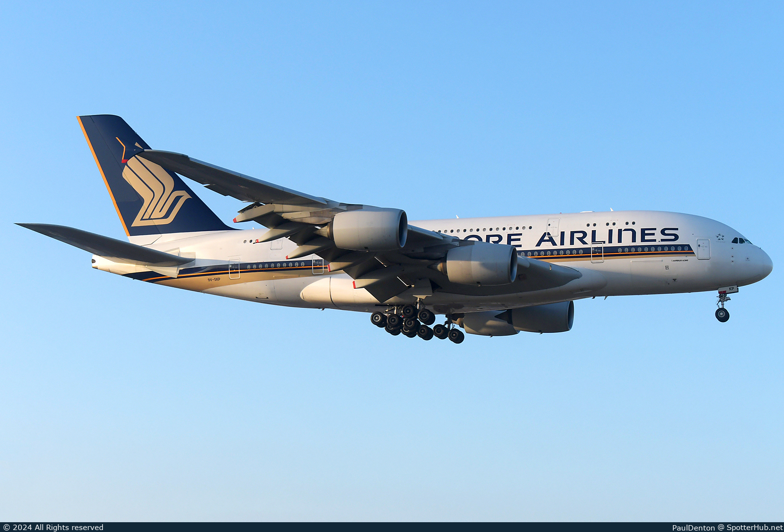 Photo of 9V-SKP - Airbus A380-841 operated by Singapore Airlines