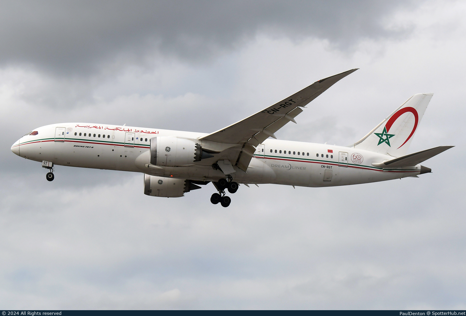 Photo of CN-RGT - Boeing 787-8 Dreamliner operated by Royal Air Maroc
