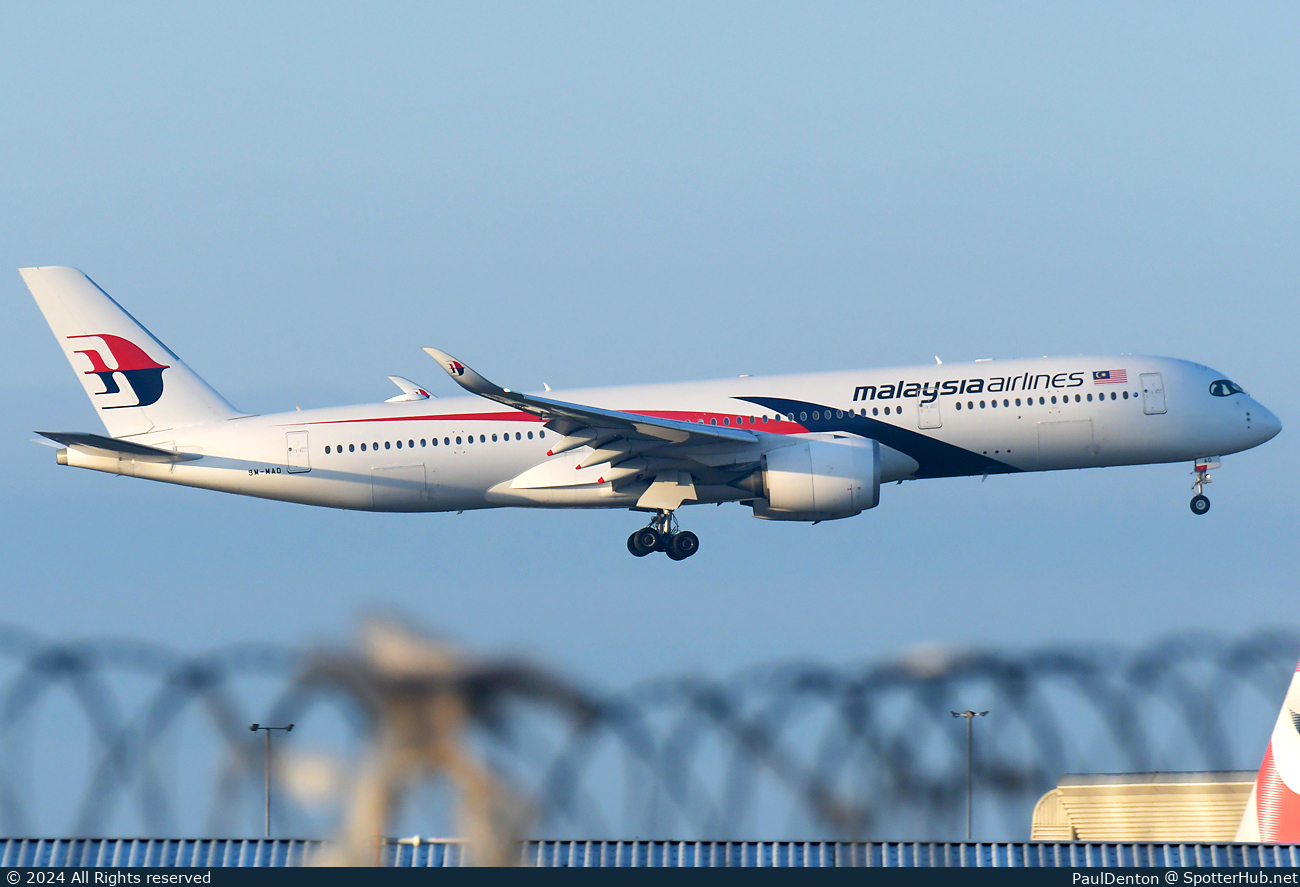 Photo of 9M-MAD - Airbus A350-941 operated by Malaysia Airlines