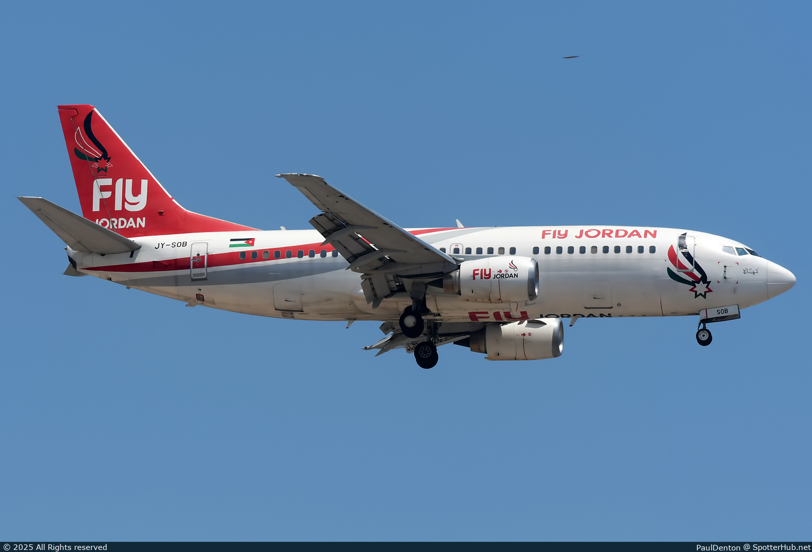 Photo of JY-SOB - Boeing 737-33V operated by Fly Jordan