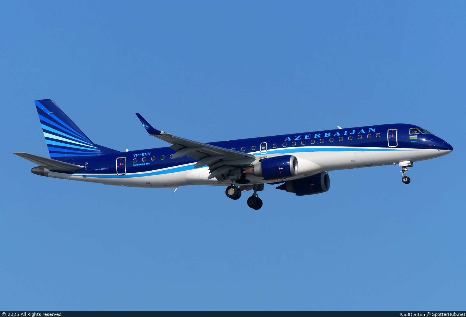 Photo of VP-BHH - Embraer ERJ-190AR operated by Azerbaijan Airlines