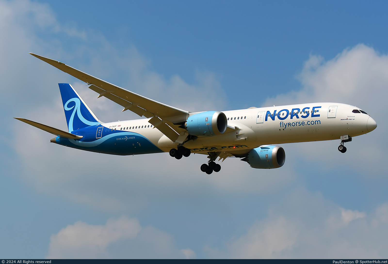 Photo of G-CKOF - Boeing 787-9 Dreamliner operated by Norse Atlantic Airways