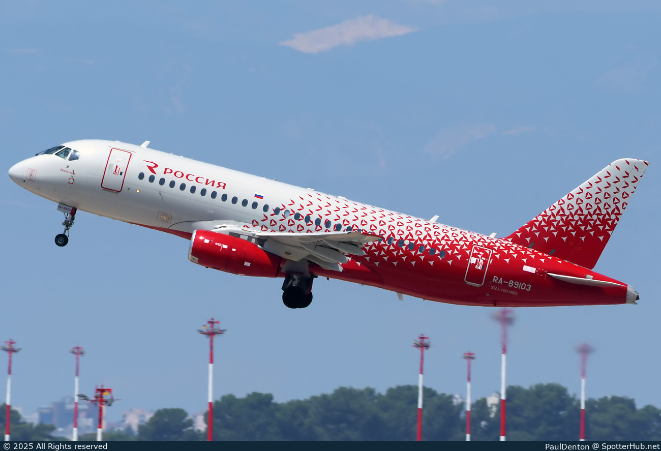 Photo of RA-89103 - Sukhoi Superjet 100-95B operated by Rossiya Airlines