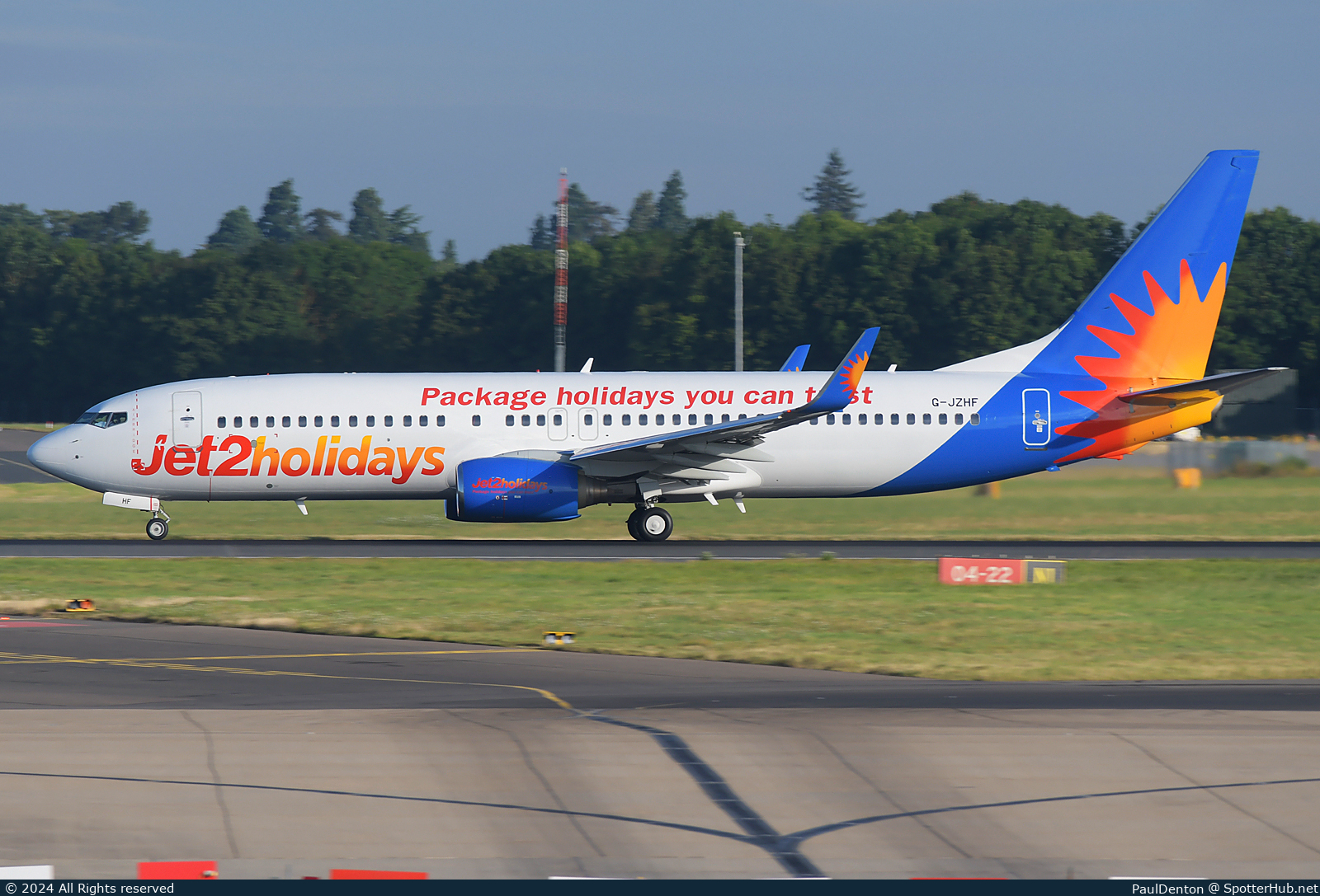 Photo of G-JZHF - Boeing 737-8K2 operated by Jet2