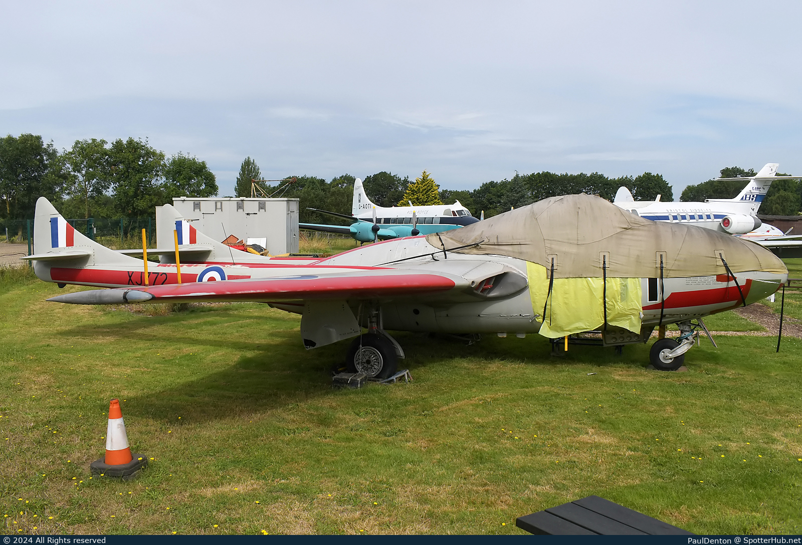 Photo of XJ772 - De Havilland DH-100 Vampire T.11 operated by Royal Air Force