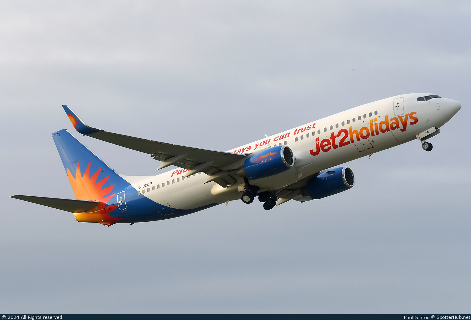 Photo of G-JZDD - Boeing 737-8JP operated by Jet2