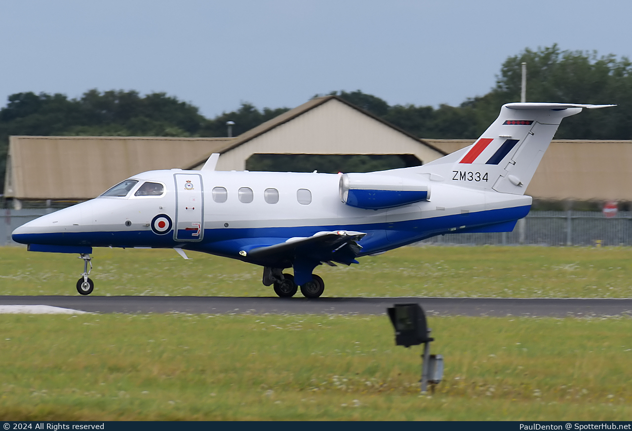 Photo of ZM334 - Embraer Phenom T.1 operated by Royal Air Force