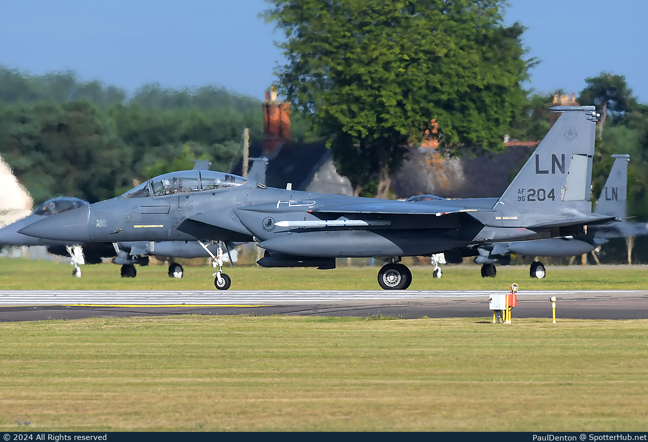 Photo of 96-0204 - McDonnell Douglas F-15E Eagle operated by US Air Force