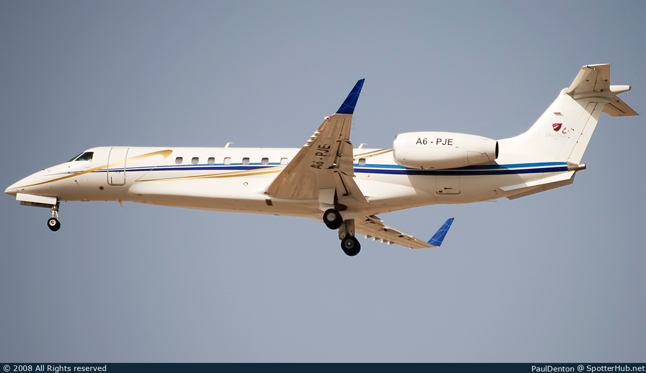 Photo of A6-PJE - Embraer Legacy 600 operated by Prestige Jet