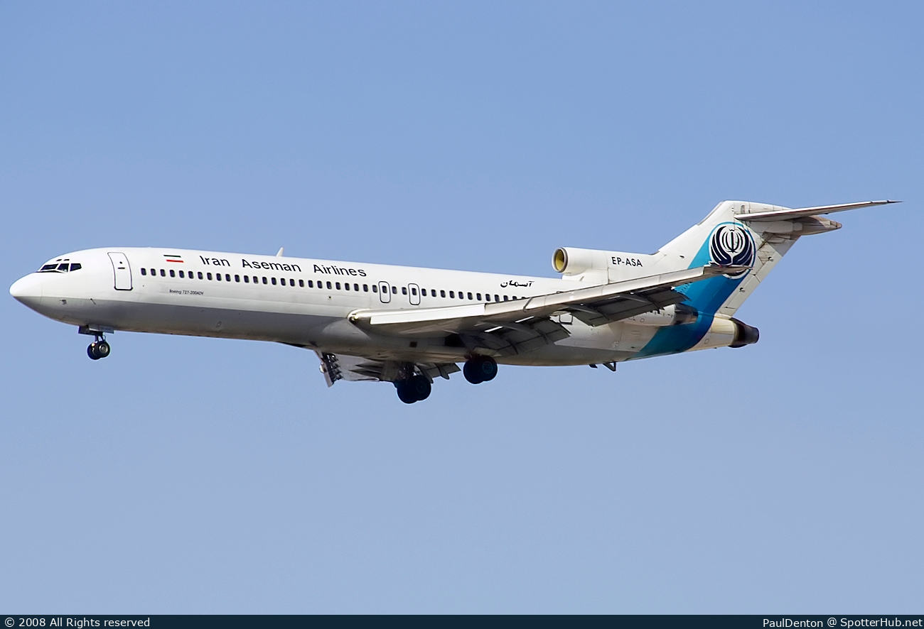 Photo of EP-ASA - Boeing 727-228(Adv) operated by Iran Aseman Airlines