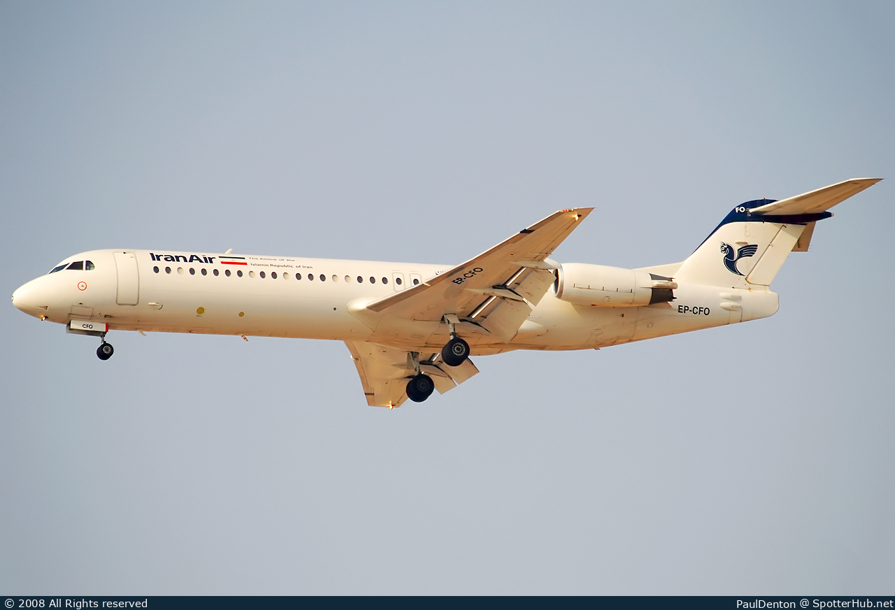 Photo of EP-CFO - Fokker 100 operated by Iran Air