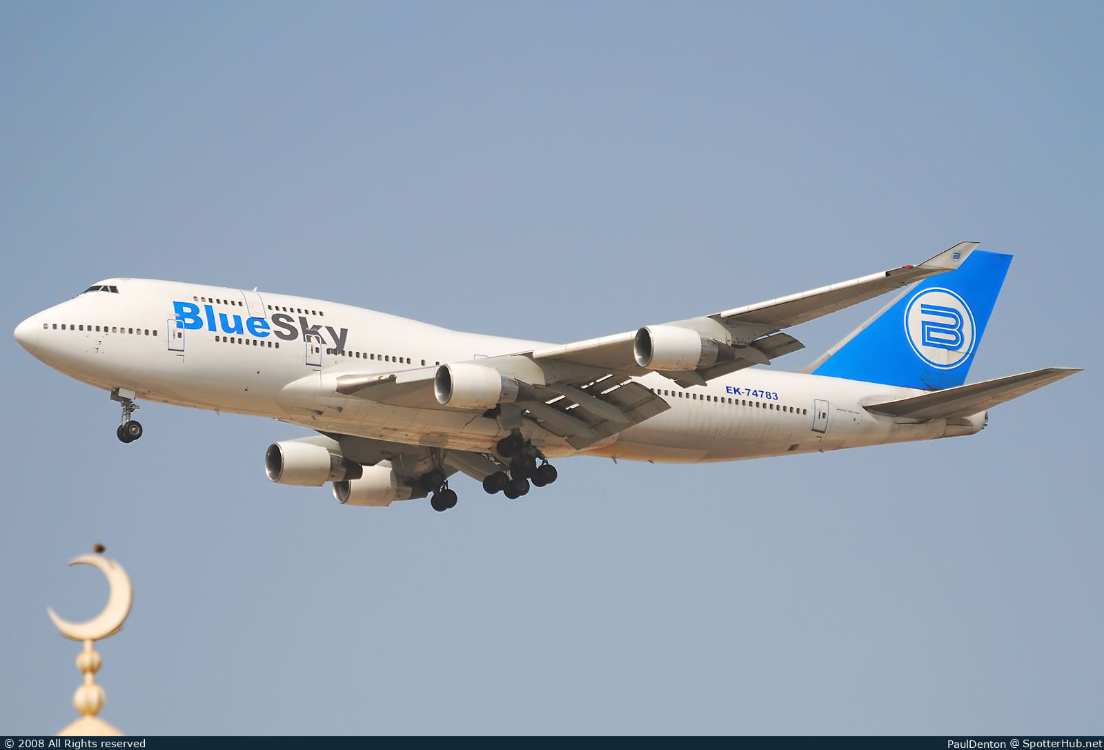 Photo of EK-74783 - Boeing 747-422 operated by Blue Sky