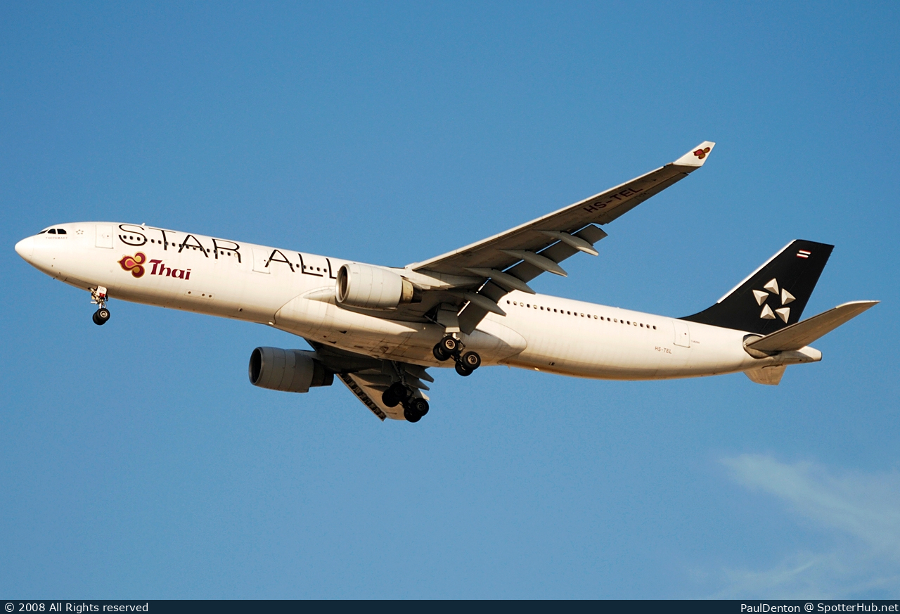 Photo of HS-TEL - Airbus A330-322 operated by Thai Airways International