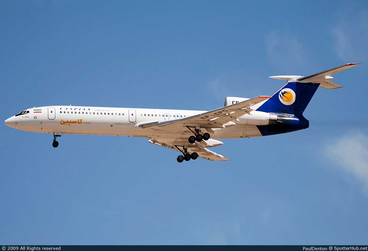 Photo of EP-CPG - Tupolev Tu-154M operated by Caspian Airlines