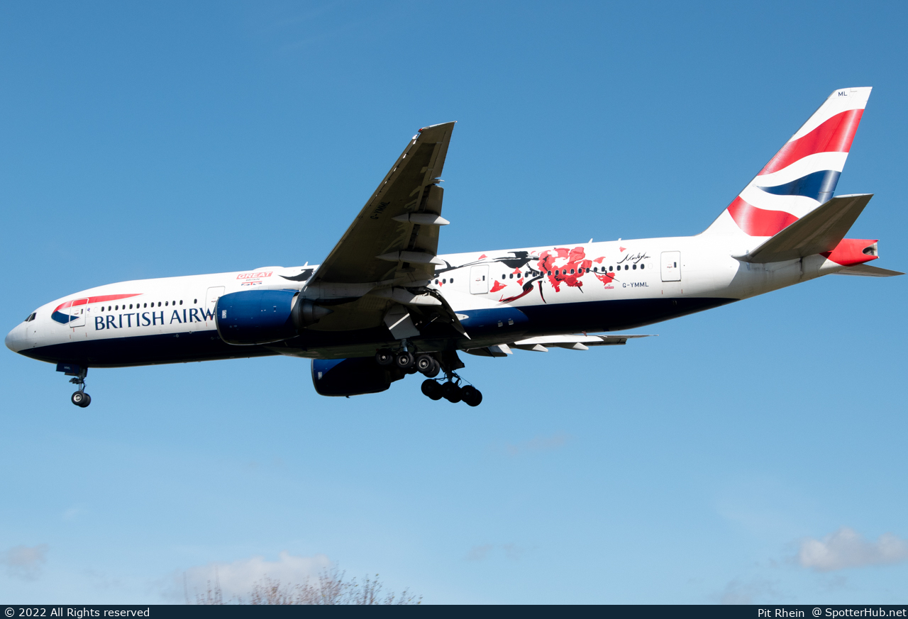 Photo of G-YMML - Boeing 777-236(ER) operated by British Airways