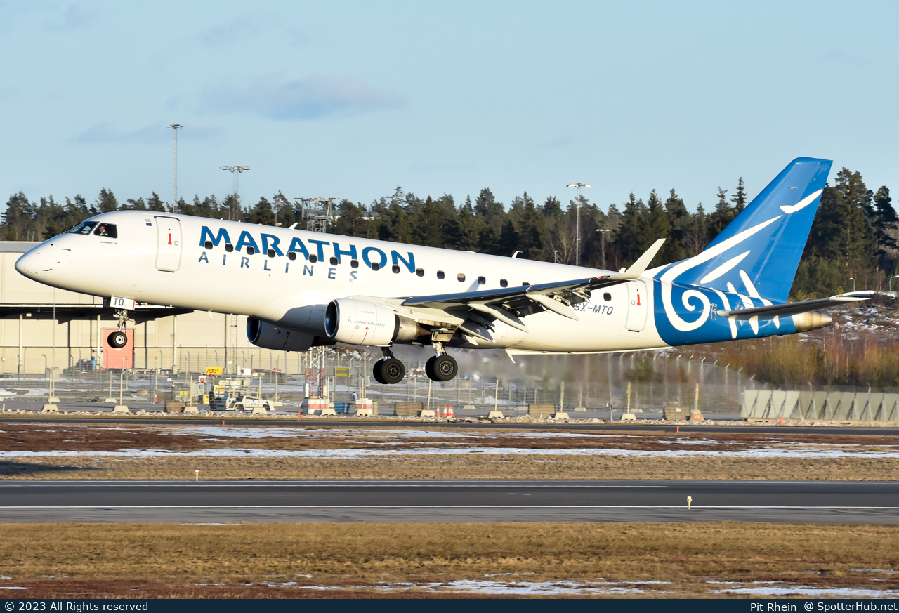 Photo of SX-MTO - Embraer ERJ-175LR operated by Marathon Airlines