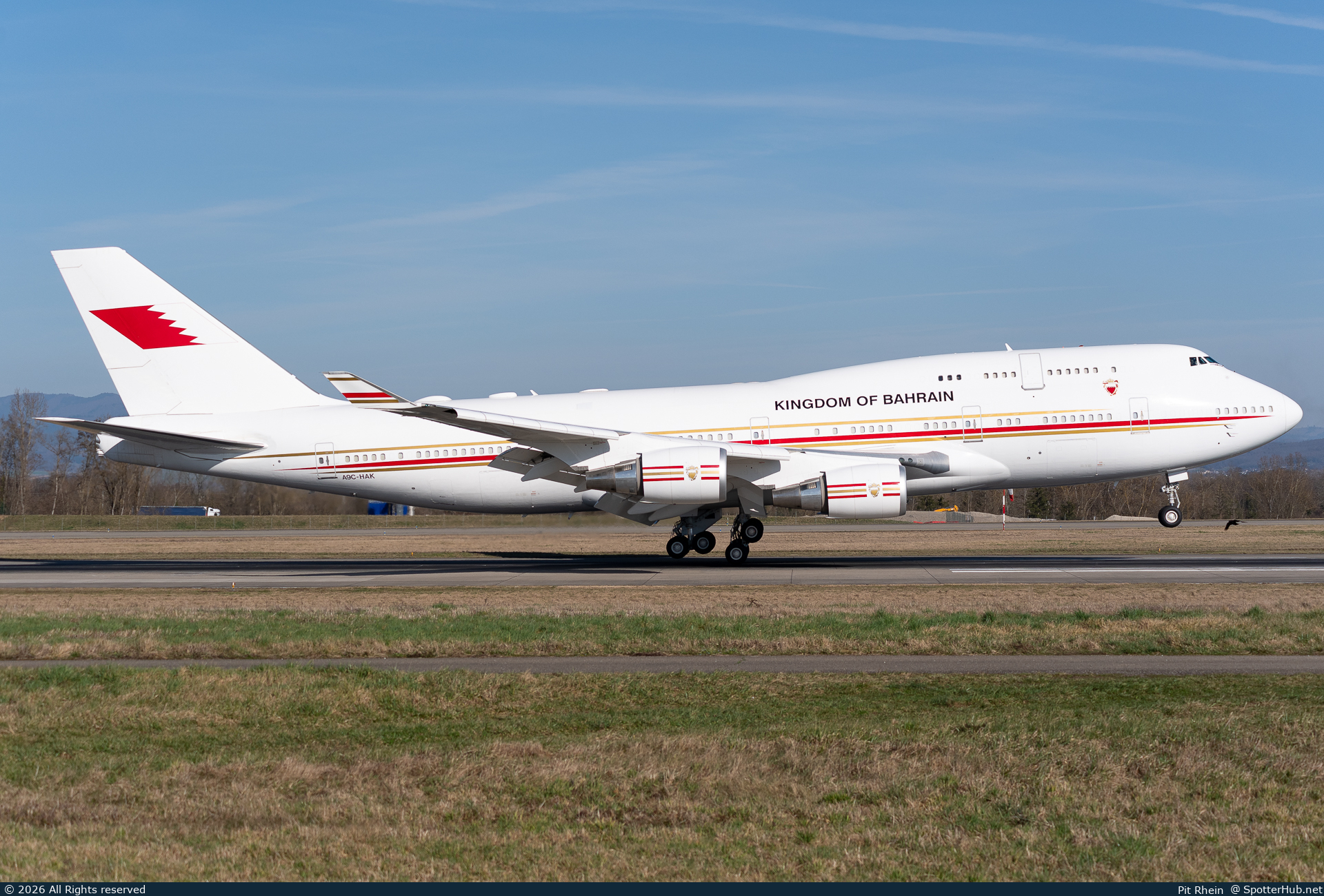 Photo of A9C-HAK - Boeing 747-4F6 operated by Bahrain Royal Flight
