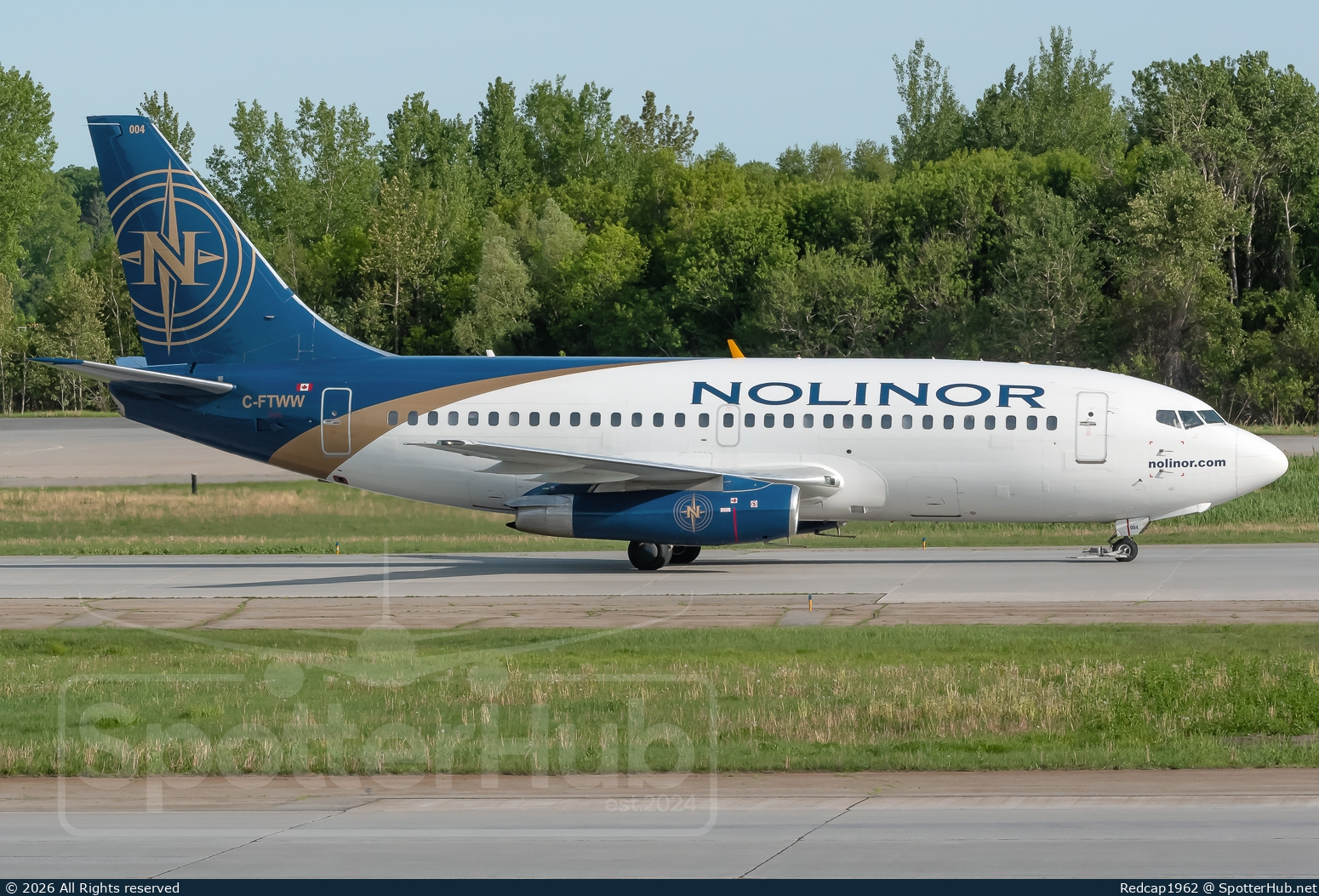 Photo of C-FTWW - Boeing 737-2T4(Adv) operated by Nolinor Aviation