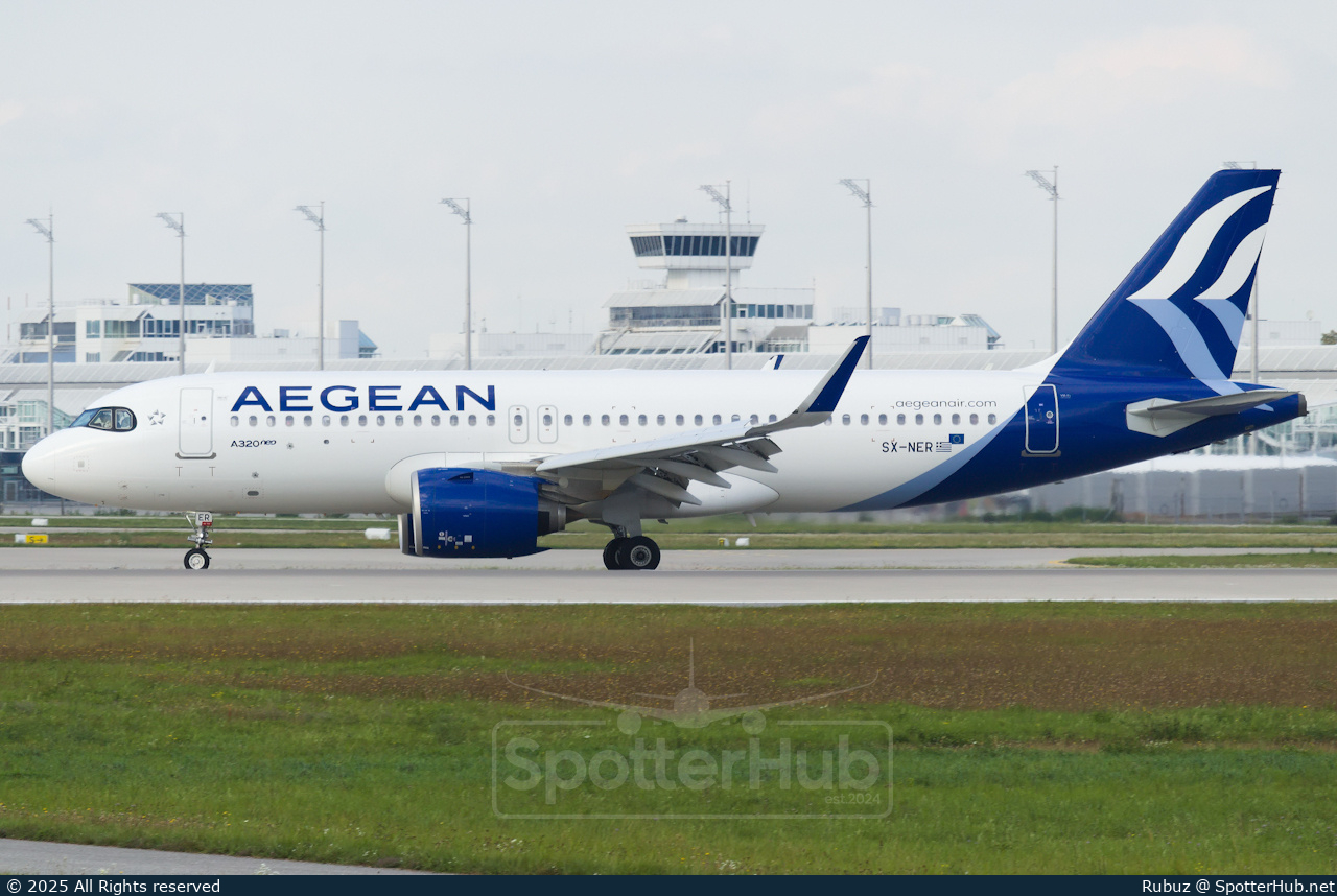 Photo of SX-NER - Airbus A320-271N operated by Aegean Airlines
