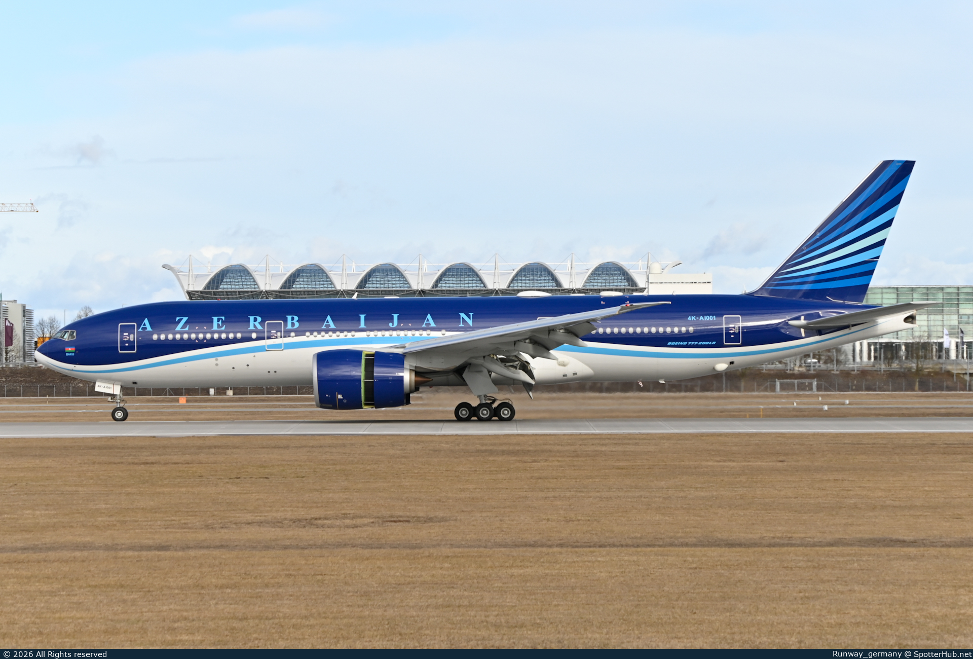 Photo of 4K-AI001 - Boeing 777-200LR operated by Government of Azerbaijan
