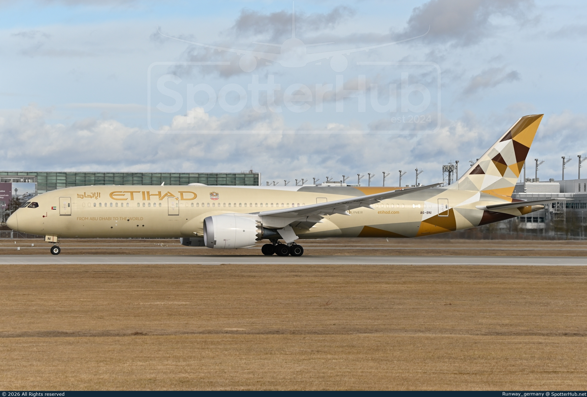 Photo of A6-BNI - Boeing 787-9 Dreamliner operated by Etihad Airways