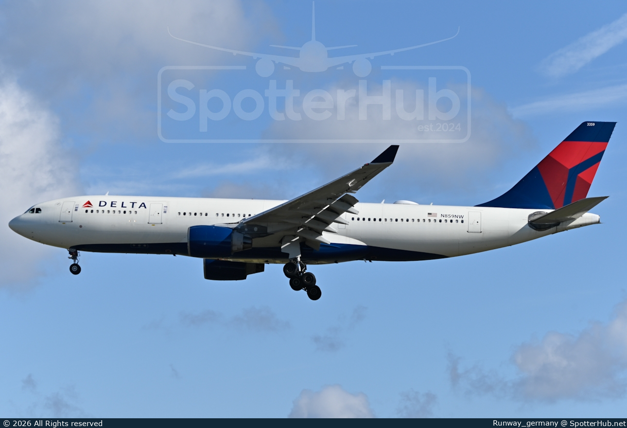 Photo of N859NW - Airbus A330-223 operated by Delta Air Lines