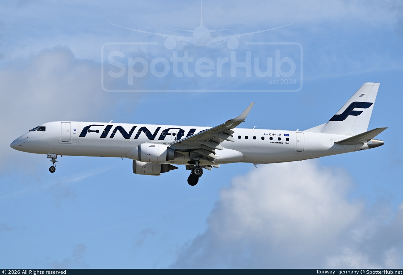 Photo of OH-LKI - Embraer ERJ-190LR operated by Finnair (opb Nordic Regional Airlines)