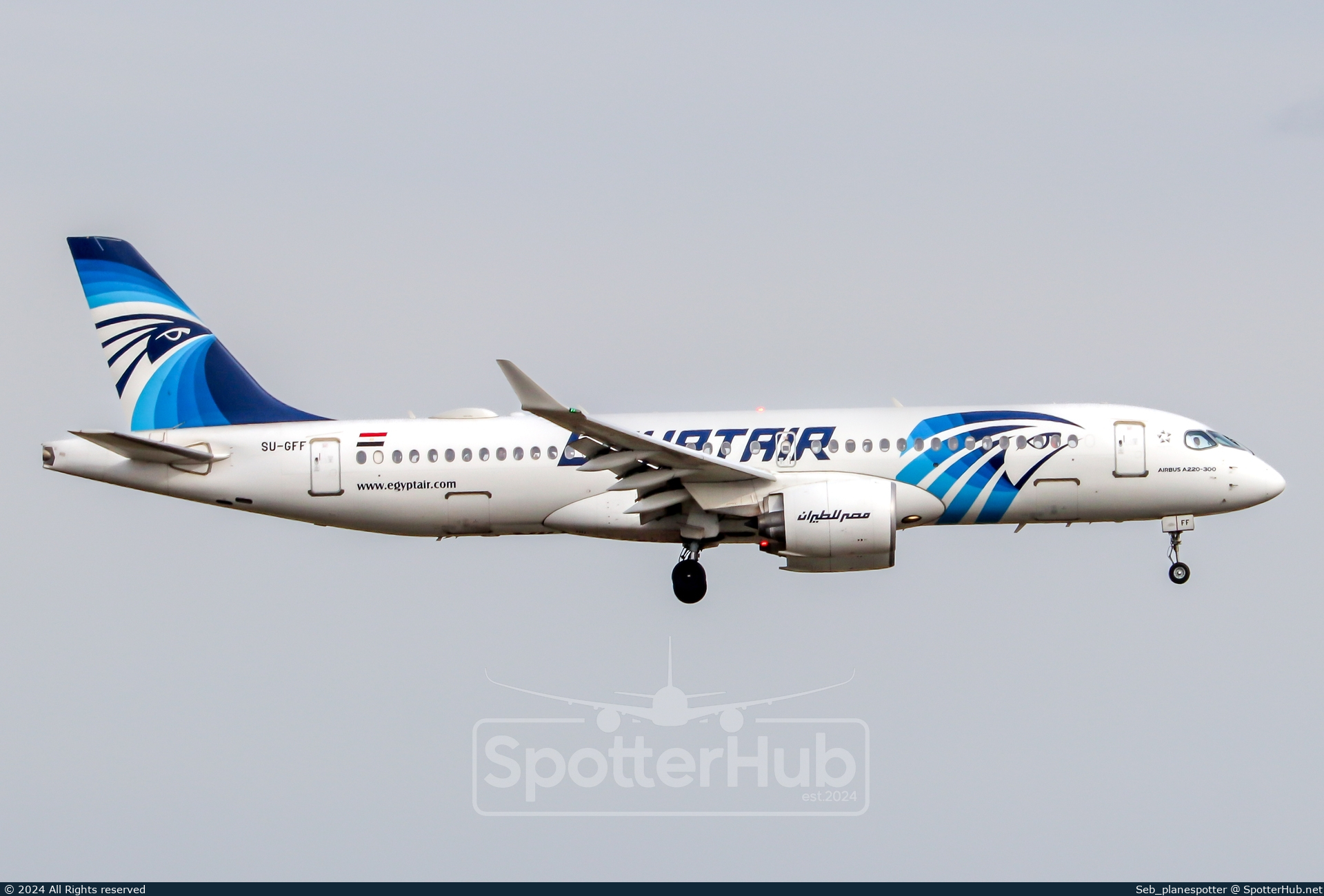 Photo of SU-GFF - Airbus A220-300 operated by Egyptair