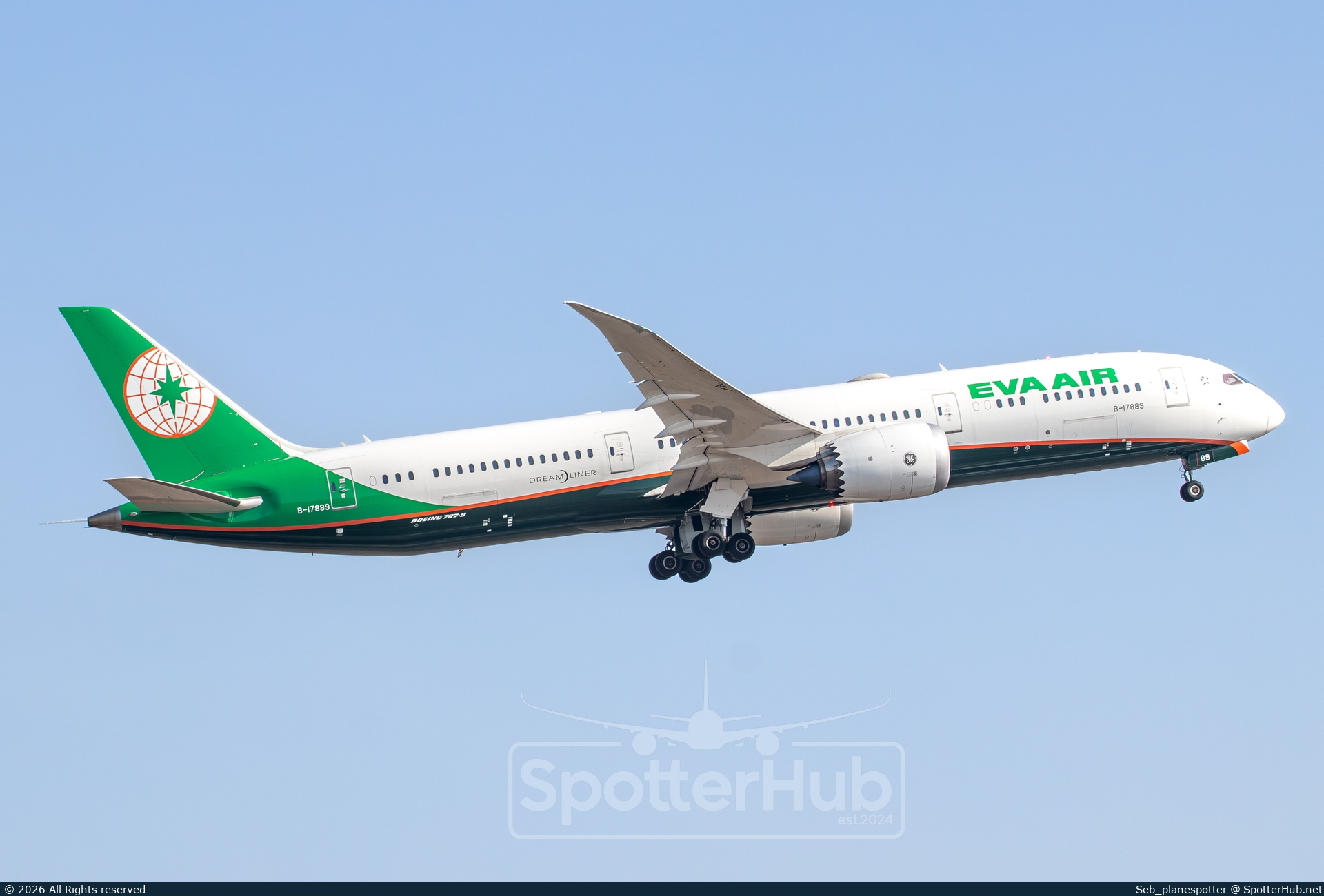 Photo of B-17889 - Boeing 787-9 Dreamliner operated by EVA Air