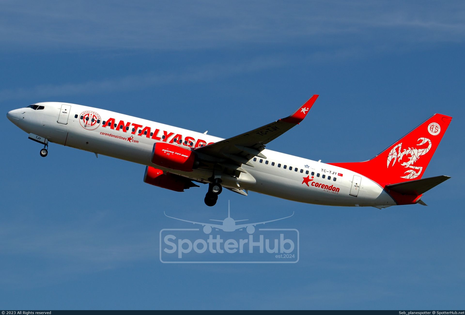 Photo of TC-TJY - Boeing 737-8AS operated by Corendon Airlines
