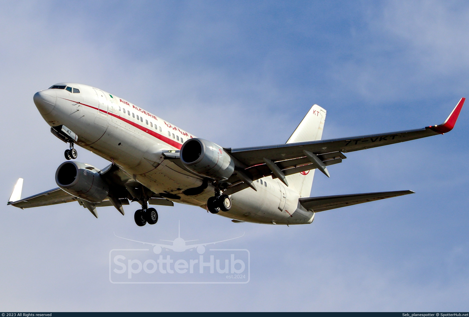 Photo of 7T-VKT - Boeing 737-7D6C operated by Air Algérie