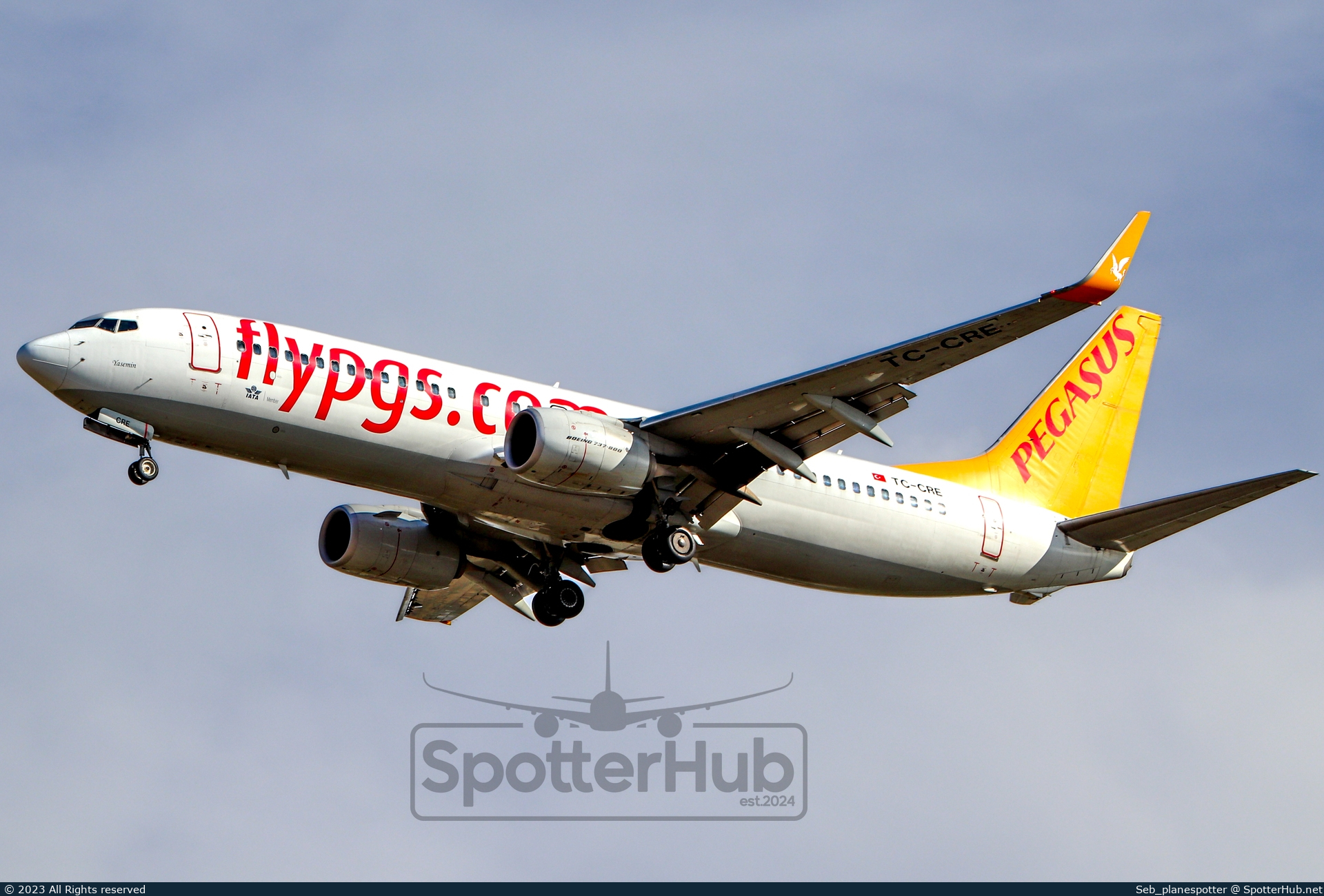 Photo of TC-CRE - Boeing 737-82R operated by Pegasus Airlines