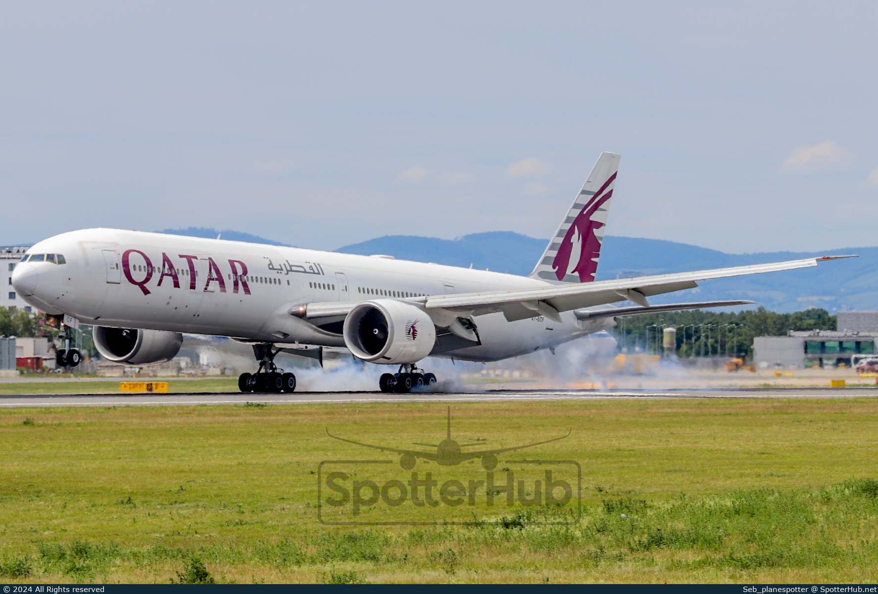 Photo of A7-BOF - Boeing 777-3ZG(ER) operated by Qatar Airways
