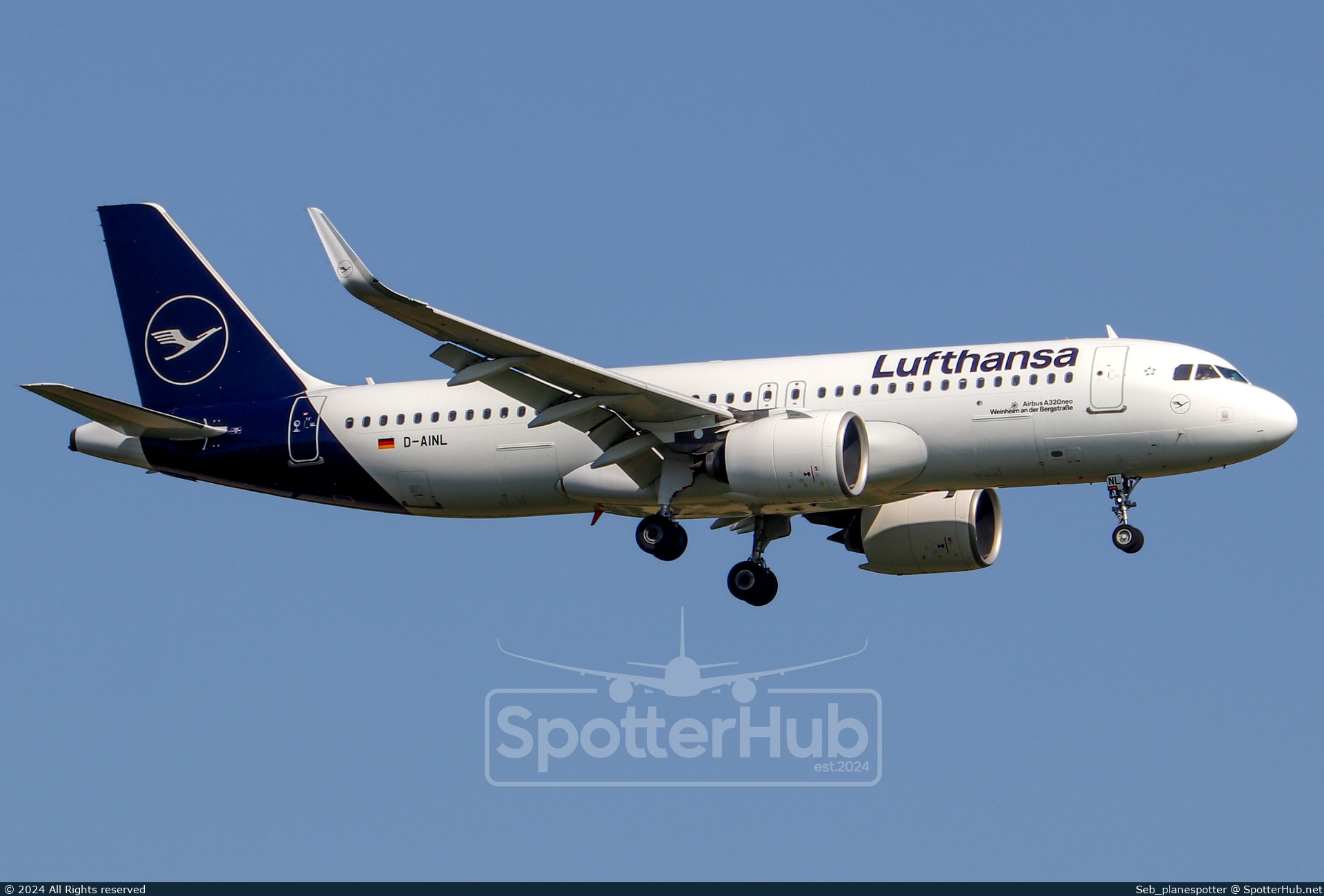 Photo of D-AINL - Airbus A320-271N operated by Lufthansa