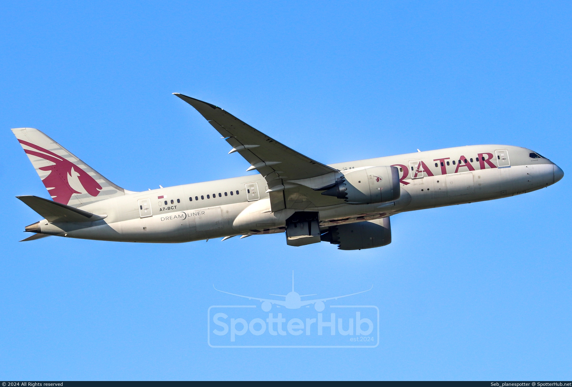 Photo of A7-BCT - Boeing 787-8 Dreamliner operated by Qatar Airways