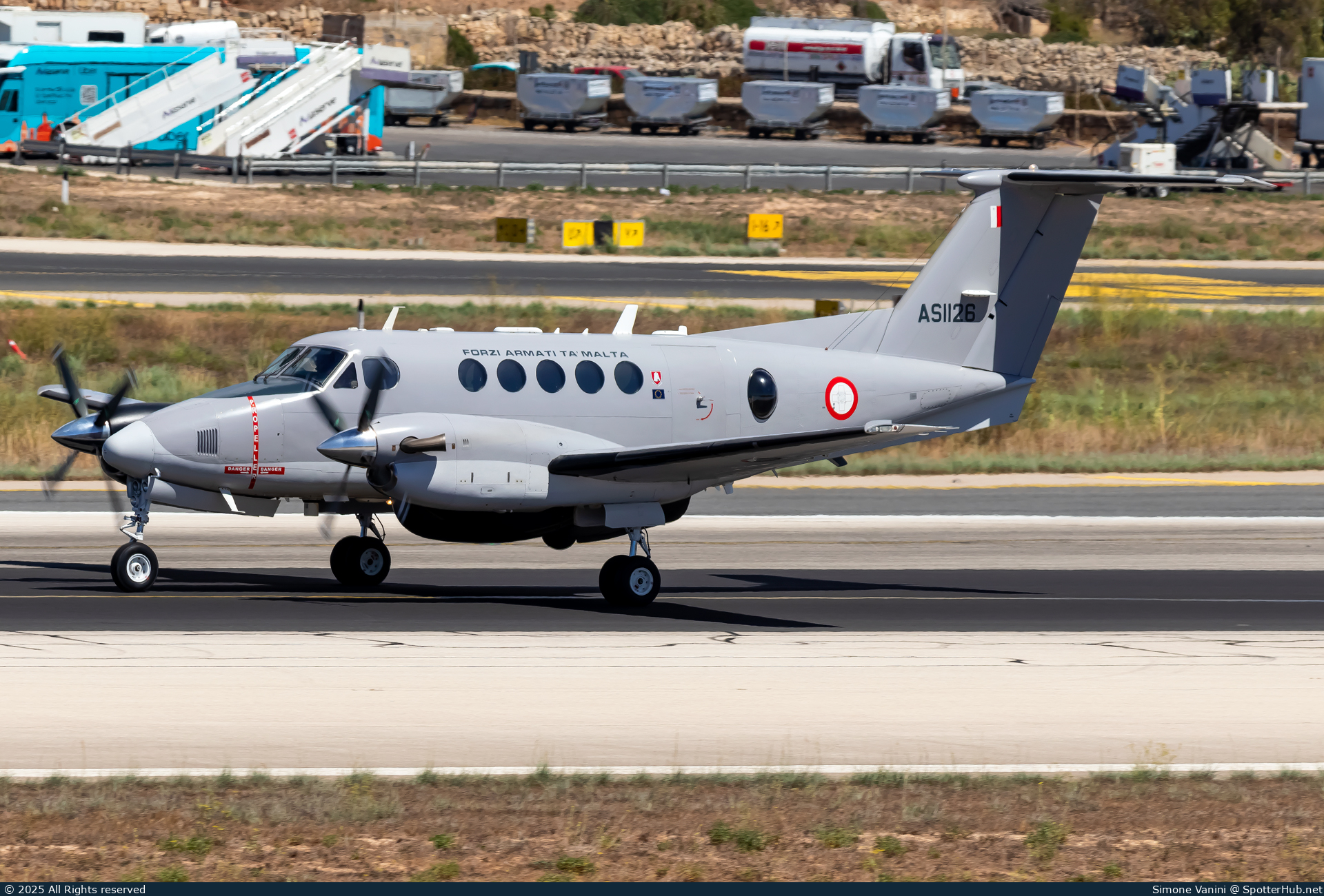 Photo of AS1126 - Beechcraft B200 Super King Air operated by Air Wing of the Armed Forces of Malta