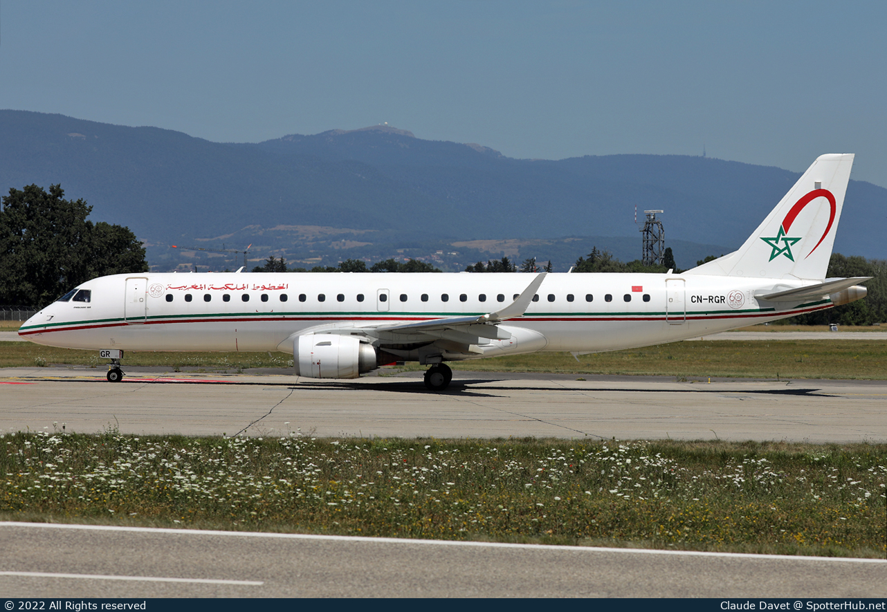 Photo of CN-RGR - Embraer ERJ-190AR operated by Royal Air Maroc