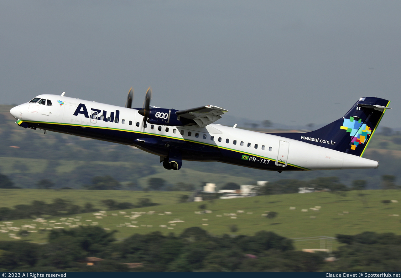 Photo of PR-YXT - ATR 72-600 operated by Azul