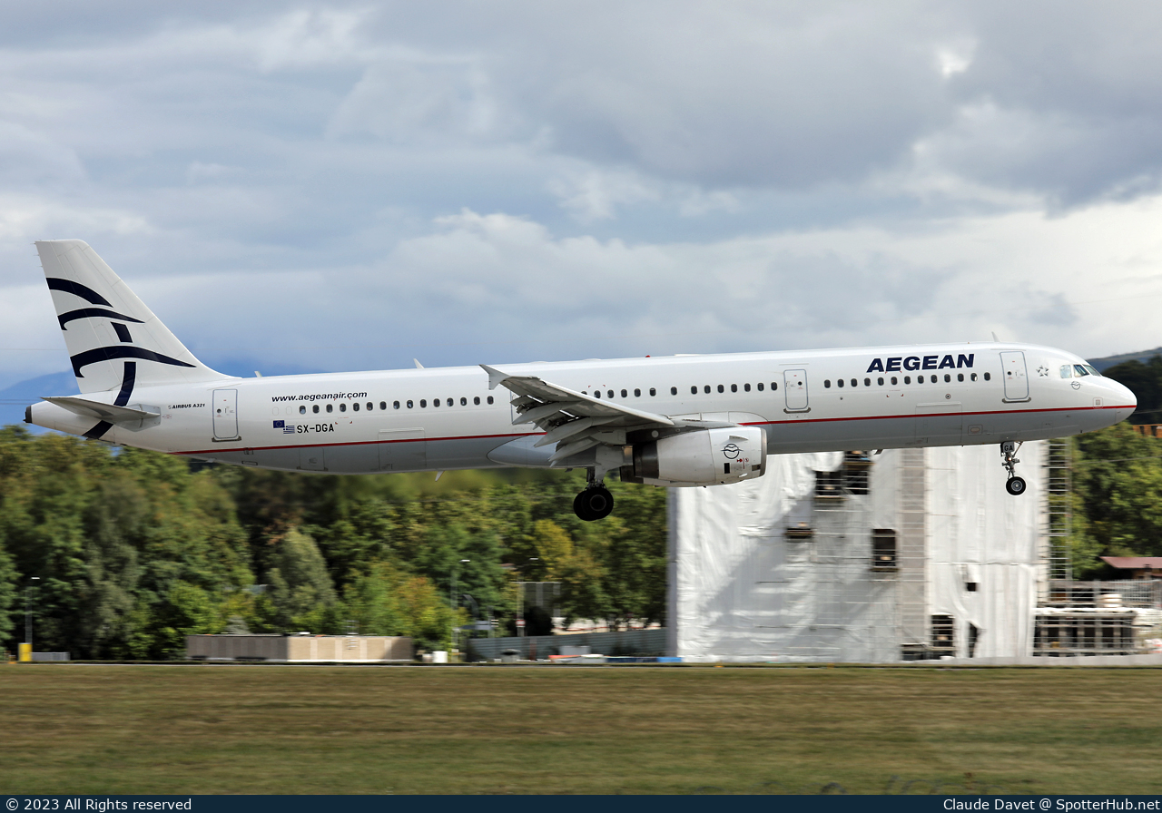 Photo of SX-DGA - Airbus A321-231 operated by Aegean Airlines