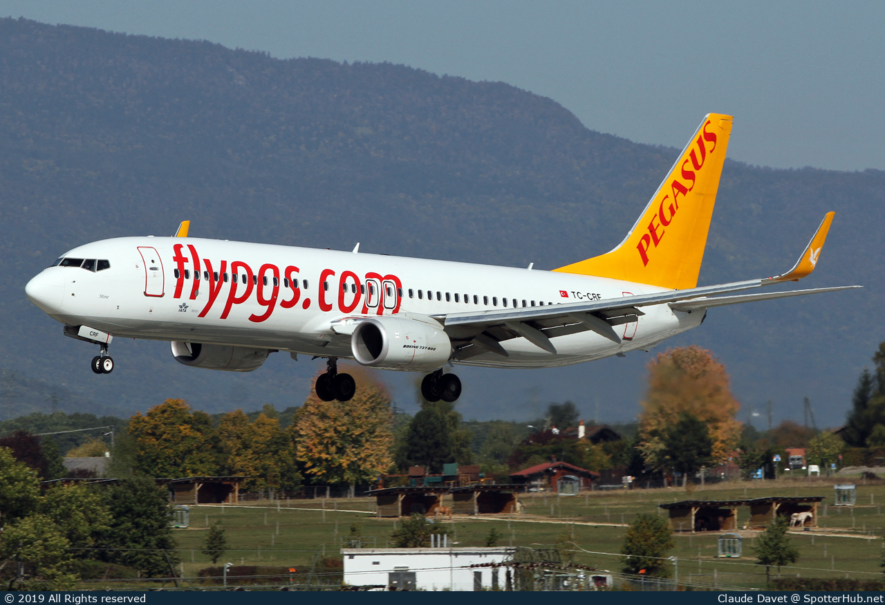 Photo of TC-CRF - Boeing 737-82R operated by Pegasus Airlines
