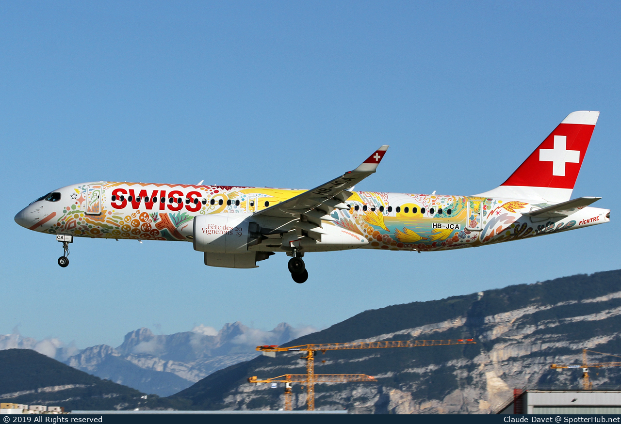 Photo of HB-JCA - Airbus A220-300 operated by Swiss International Air Lines