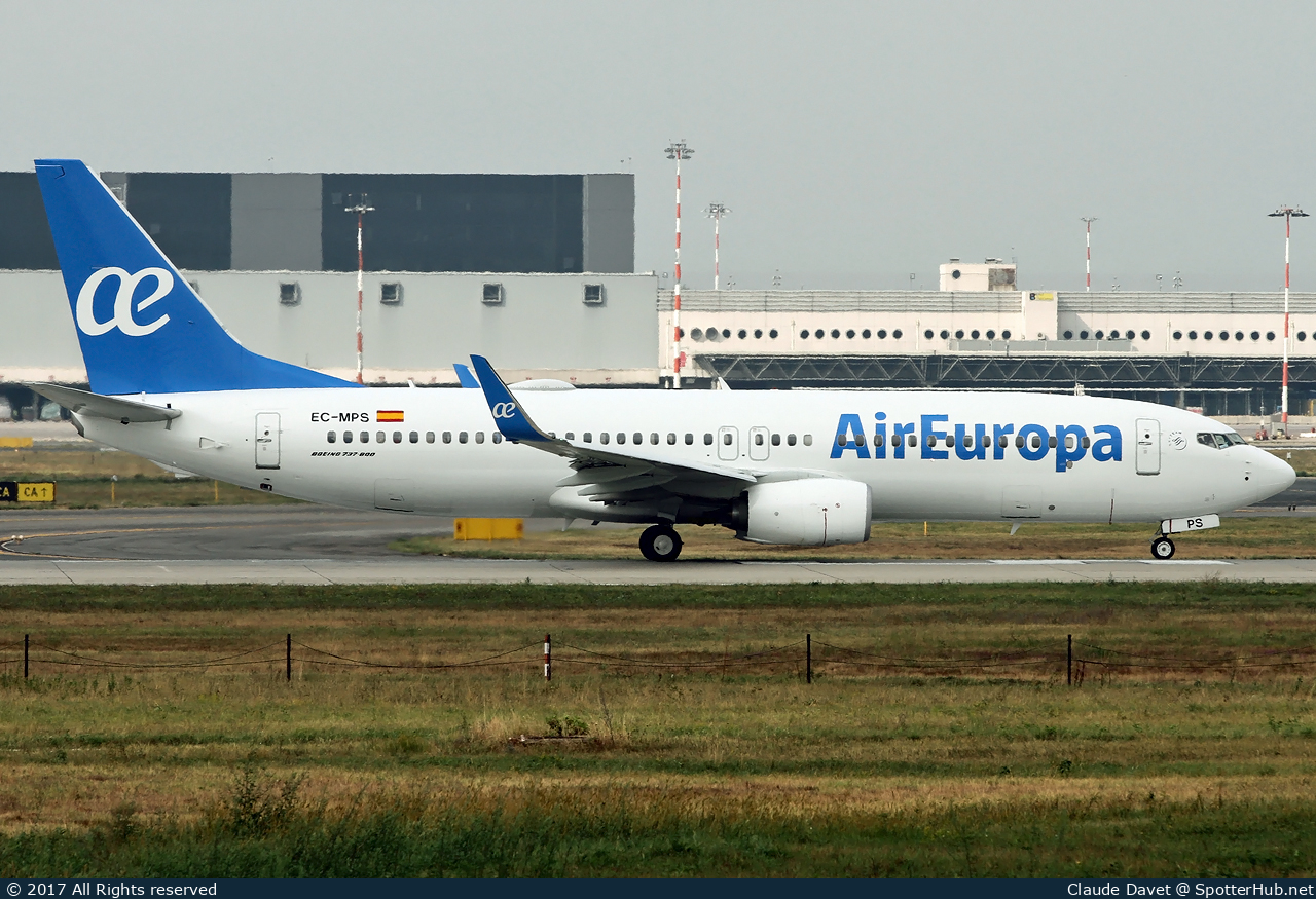 Photo of EC-MPS - Boeing 737-85P operated by Air Europa