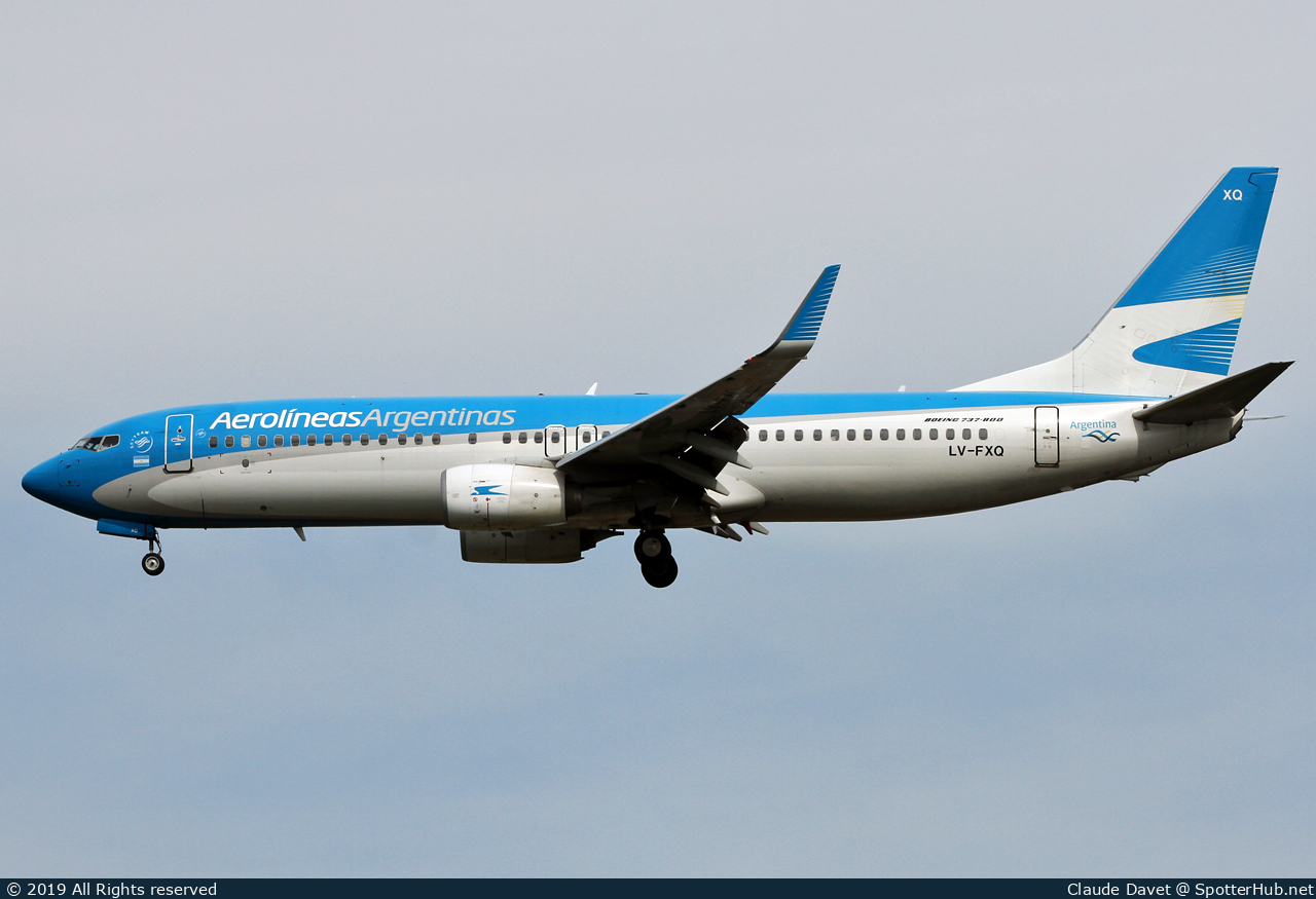 Photo of LV-FXQ - Boeing 737-8MB operated by Aerolineas Argentinas