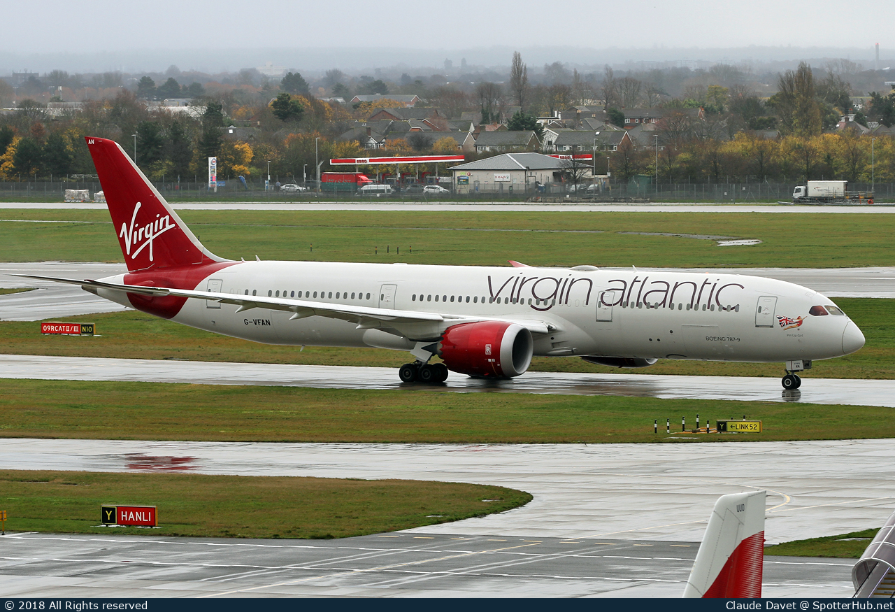 Photo of G-VFAN - Boeing 787-9 Dreamliner operated by Virgin Atlantic Airways