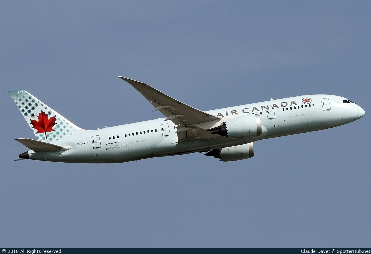Photo of C-GHPV - Boeing 787-8 Dreamliner operated by Air Canada