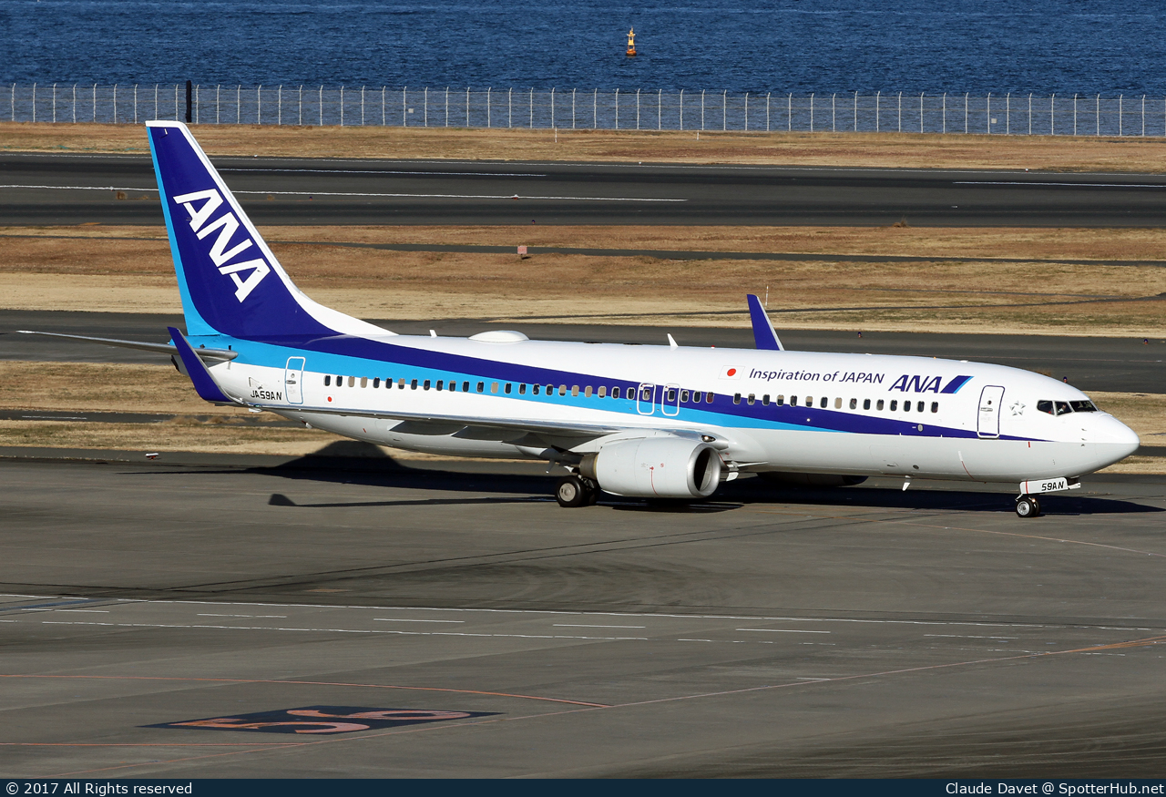 Photo of JA59AN - Boeing 737-881 operated by ANA All Nippon Airways (opb ANA Wings)