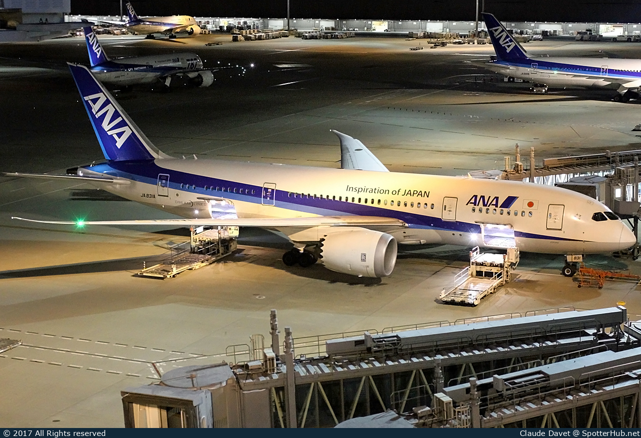 Photo of JA831A - Boeing 787-8 Dreamliner operated by ANA All Nippon Airways