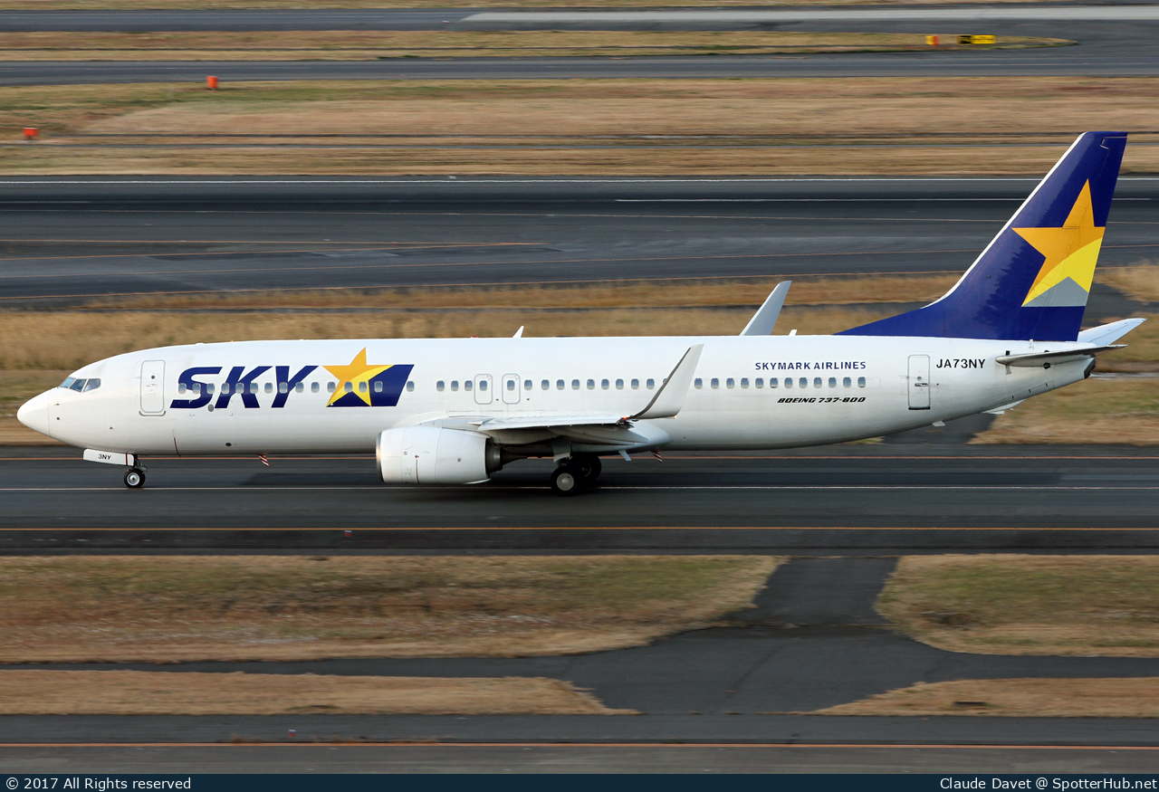 Photo of JA73NY - Boeing 737-86N operated by Skymark Airlines