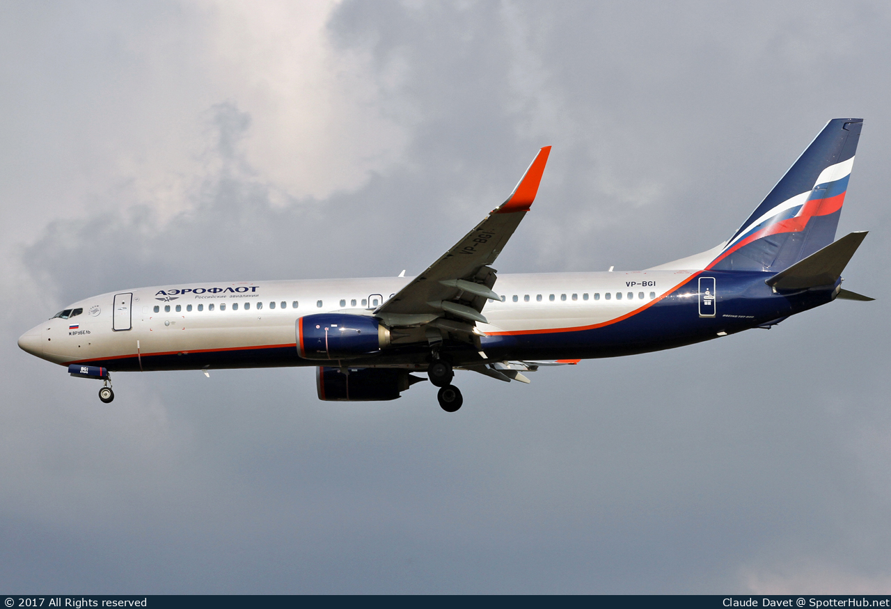 Photo of VP-BGI - Boeing 737-8LJ operated by Aeroflot