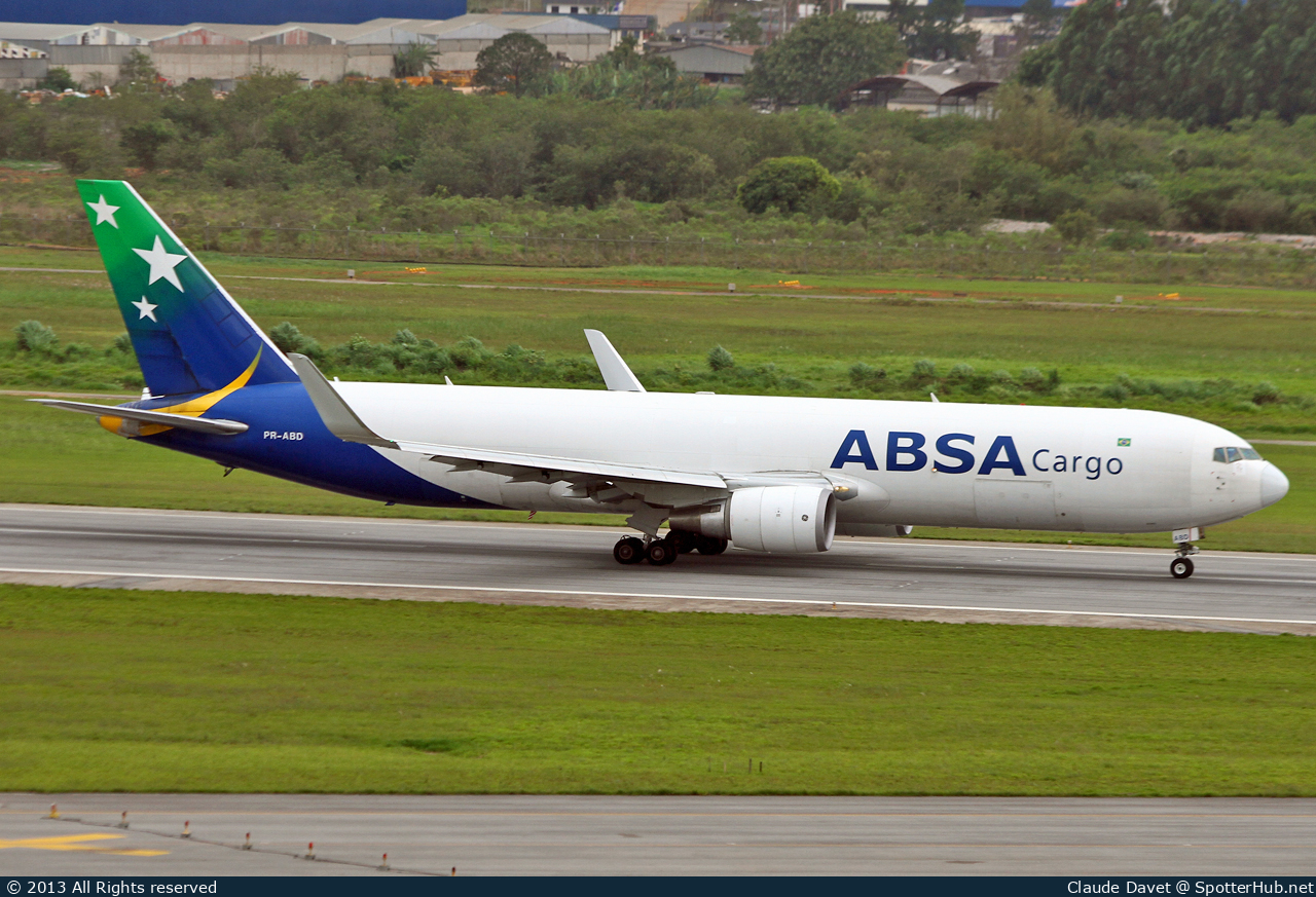 Photo of PR-ABD - Boeing 767-316F operated by ABSA Cargo